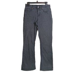 DG2 Diane Gilman Bootcut Jeans Womens 6 Petite Black Mid Rise Stretch Denim